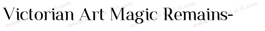 Victorian Art Magic Remains字体转换